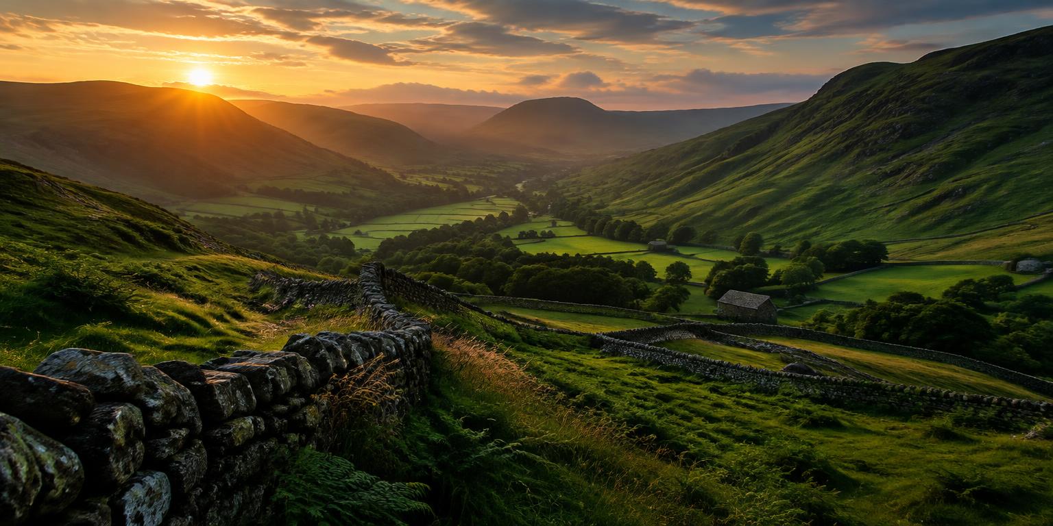 Sunset over the Yorkshire Dales
